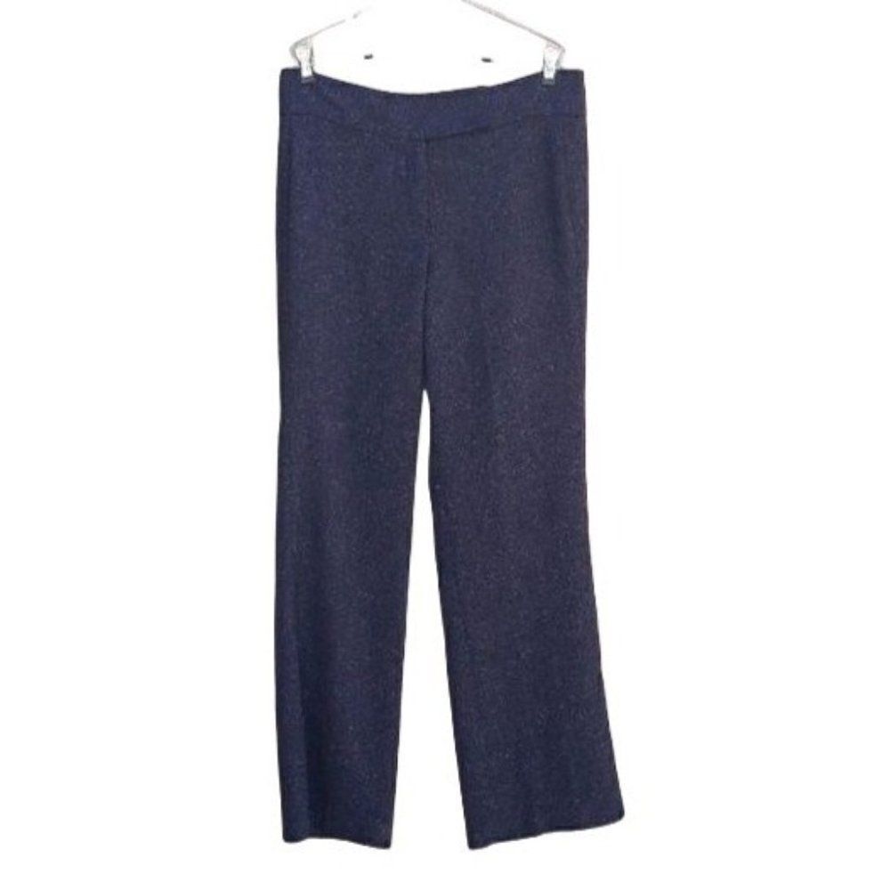 Dana Buchman Dress Pants High-rise Straight Leg Black Gray‎ Speckled Size 10